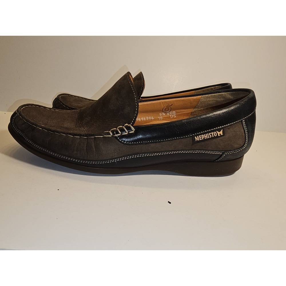 Mephisto Men's Brown Suede Leather Slip-On Loafer Shoes Size 10 - Picture 5 of 10